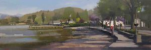 By The Lake, Ambleside 11x32in